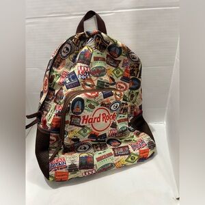 Hard Rock Cafe Travel Sticker Passport Backpack